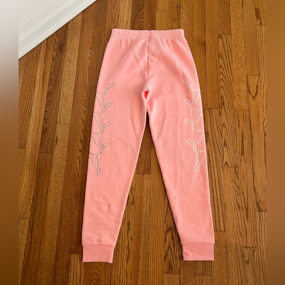 Puma Girls Motion Pack Fleece Jogger Koral Ice Sweatpants Size XL - Picture 4 of 4
